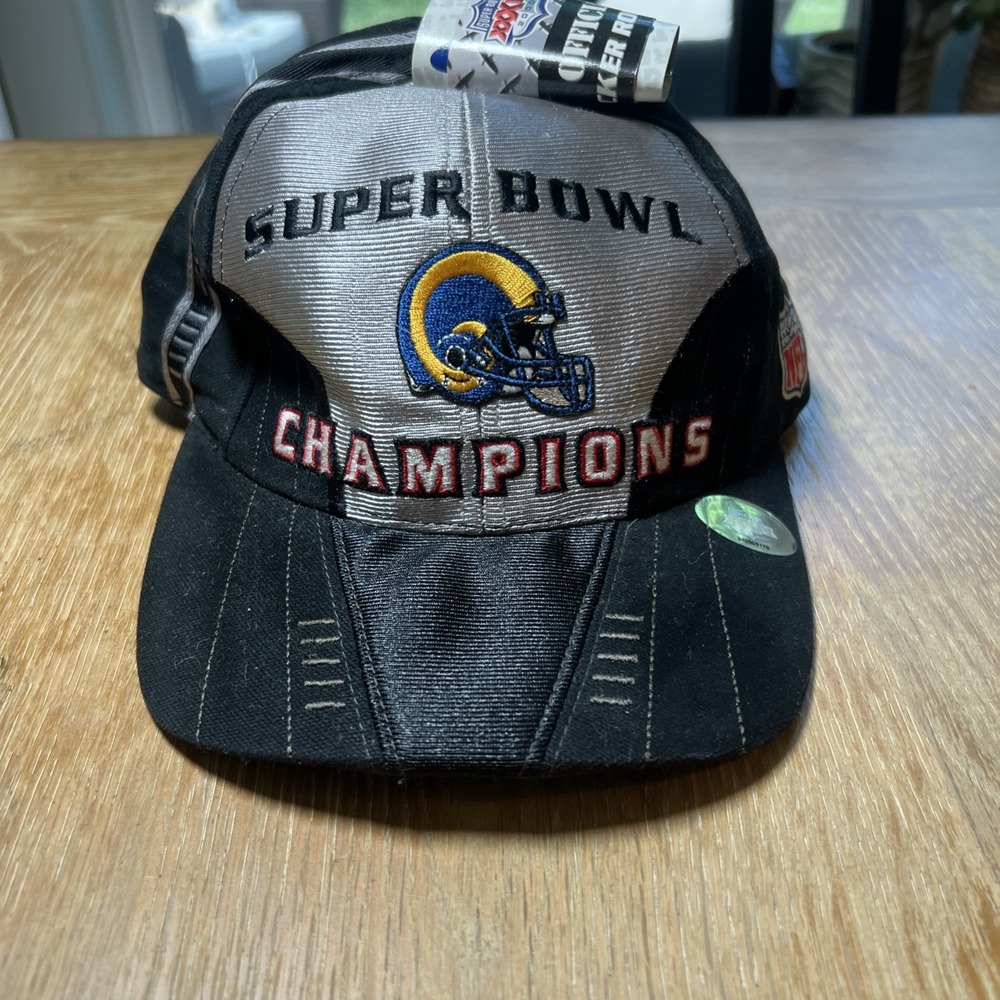 NEW Vintage 2000 Super Bowl Champions St. Louis RAMS Puma StrapBack Hat Cap Y2K